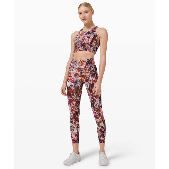 Lululemon Wunder Train Set Bra 10 Leggings 6 Multi Color Yoga Gym Activewear - Picture 2 of 14